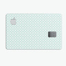 The Mint and White Axed Pattern - Premium Protective Decal Skin-Kit for the Apple Credit Card