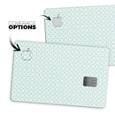 The Mint and White Axed Pattern - Premium Protective Decal Skin-Kit for the Apple Credit Card