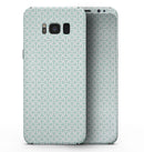 The Mint and White Axed Pattern - Samsung Galaxy S8 Full-Body Skin Kit