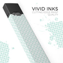 The Mint and White Axed Pattern - Premium Decal Protective Skin-Wrap Sticker compatible with the Juul Labs vaping device