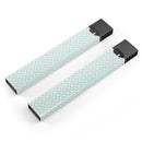 The Mint and White Axed Pattern - Premium Decal Protective Skin-Wrap Sticker compatible with the Juul Labs vaping device