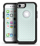The Mint and White Axed Pattern - iPhone 7 or 7 Plus Commuter Case Skin Kit