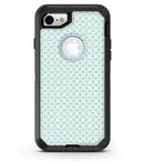 The Mint and White Axed Pattern - iPhone 7 or 8 OtterBox Case & Skin Kits