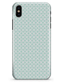 The Mint and White Axed Pattern - iPhone X Clipit Case