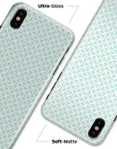 The Mint and White Axed Pattern - iPhone X Clipit Case