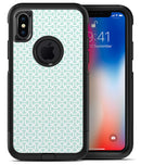 The Mint and White Axed Pattern - iPhone X OtterBox Case & Skin Kits