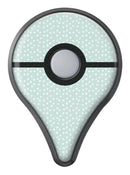 The Mint and White Micro Polka Dots Pokémon GO Plus Vinyl Protective Decal Skin Kit