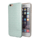 The Mint and White Micro Polka Dots iPhone 6/6s or 6/6s Plus 2-Piece Hybrid INK-Fuzed Case