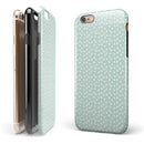 The Mint and White Micro Polka Dots iPhone 6/6s or 6/6s Plus 2-Piece Hybrid INK-Fuzed Case