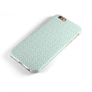 The Mint and White Micro Polka Dots iPhone 6/6s or 6/6s Plus 2-Piece Hybrid INK-Fuzed Case