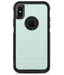 The Mint and White Micro Polka Dots 2 - iPhone X OtterBox Case & Skin Kits