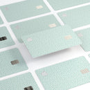 The Mint and White Micro Polka Dots - Premium Protective Decal Skin-Kit for the Apple Credit Card