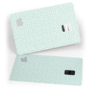 The Mint and White Micro Polka Dots - Premium Protective Decal Skin-Kit for the Apple Credit Card