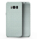 The Mint and White Micro Polka Dots - Samsung Galaxy S8 Full-Body Skin Kit
