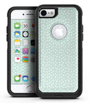 The Mint and White Micro Polka Dots - iPhone 7 or 7 Plus Commuter Case Skin Kit