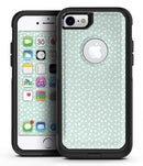 The Mint and White Micro Polka Dots - iPhone 7 or 8 OtterBox Case & Skin Kits