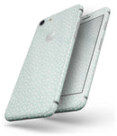 The Mint and White Micro Polka Dots - Skin-kit for the iPhone 8 or 8 Plus