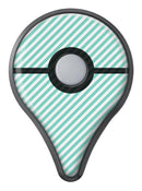 The Mint and White Vertical Stripes Pokémon GO Plus Vinyl Protective Decal Skin Kit