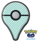 The Mint and White Vertical Stripes Pokémon GO Plus Vinyl Protective Decal Skin Kit