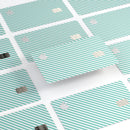 The Mint and White Vertical Stripes - Premium Protective Decal Skin-Kit for the Apple Credit Card