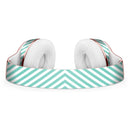 The Mint and White Vertical Stripes Full-Body Skin Kit for the Beats by Dre Solo 3 Wireless Headphones
