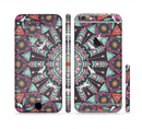 The Mirrored Coral and Colored Vector Aztec Pattern Sectioned Skin Series for the Apple iPhone 6 Plus