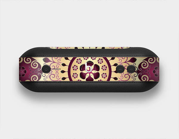 The Mirrored Gold & Purple Elegance Skin Set for the Beats Pill Plus