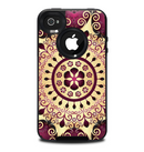 The Mirrored Gold & Purple Elegance Skin for the iPhone 4-4s OtterBox Commuter Case