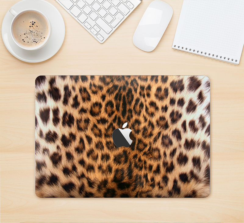 The Mirrored Leopard Hide Skin Kit for the 12" Apple MacBook (A1534)