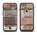 The Mixed Color Stone Wall V3 Apple iPhone 6/6s LifeProof Fre Case Skin Set