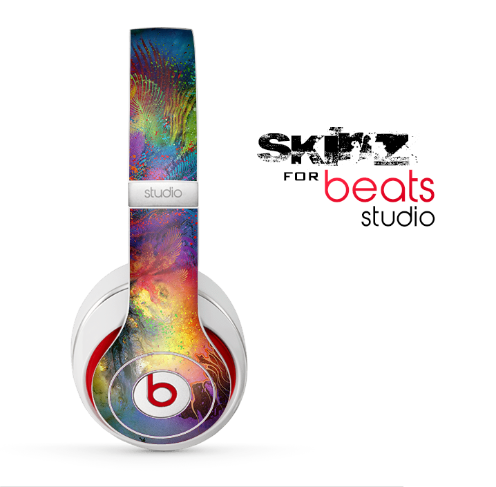 The Mixed Neon Paint Skin for the Beats Studio for the Beats Skin