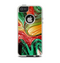 The Mixed Orange & Green Paint Apple iPhone 5-5s Otterbox Commuter Case Skin Set