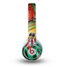 The Mixed Orange & Green Paint Skin for the Beats by Dre Mixr Headphones