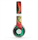 The Mixed Orange & Green Paint Skin for the Beats by Dre Solo 2 Headphones