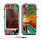 The Mixed Orange & Green Paint Skin for the iPhone 5c nüüd LifeProof Case