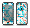 The Modern Abstract Blue Tiled Apple iPhone 6/6s LifeProof Fre Case Skin Set