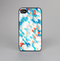 The Modern Abstract Blue Tiled Skin-Sert for the Apple iPhone 4-4s Skin-Sert Case