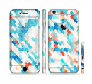 The Modern Abstract Blue Tiled Sectioned Skin Series for the Apple iPhone 6s Plus