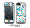 The Modern Abstract Blue Tiled Skin for the Apple iPhone 5c LifeProof Case