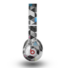 The Modern Black & White Abstract Tiled Design with Blue Accents Skin for the Beats by Dre Original Solo-Solo HD Headphones