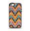 The Modern Colorful Abstract Chevron Design Apple iPhone 5-5s Otterbox Symmetry Case Skin Set