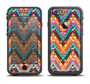 The Modern Colorful Abstract Chevron Design Apple iPhone 6/6s LifeProof Fre Case Skin Set