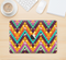 The Modern Colorful Abstract Chevron Design Skin Kit for the 12" Apple MacBook (A1534)