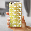 The Modern Green Pattern iPhone 6/6s or 6/6s Plus 2-Piece Hybrid INK-Fuzed Case