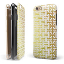 The Modern Green Pattern iPhone 6/6s or 6/6s Plus 2-Piece Hybrid INK-Fuzed Case