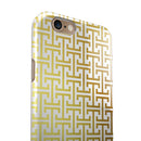 The Modern Green Pattern iPhone 6/6s or 6/6s Plus 2-Piece Hybrid INK-Fuzed Case