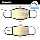 The Modern Green Pattern - Made in USA Mouth Cover Unisex Anti-Dust Cotton Blend Reusable & Washable Face Mask with Adjustable Sizing for Adult or Child