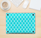 The Morocan Teal Pattern Skin Kit for the 12" Apple MacBook (A1534)