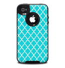 The Morocan Teal Pattern Skin for the iPhone 4-4s OtterBox Commuter Case