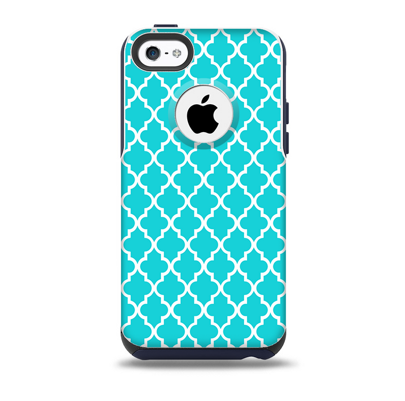 The Morocan Teal Pattern Skin for the iPhone 5c OtterBox Commuter Case